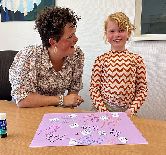 Jorie Linde aan het werk